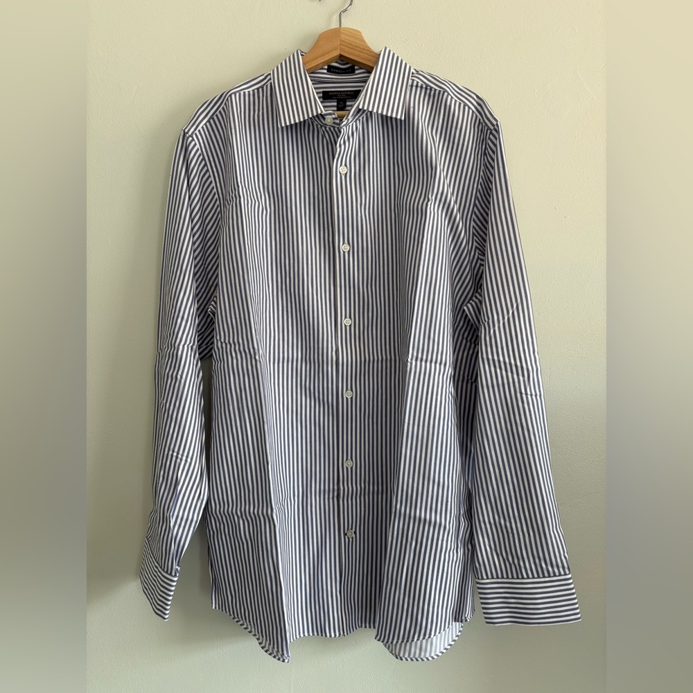 Banana Republic Classic Blue Striped Men's Shirt